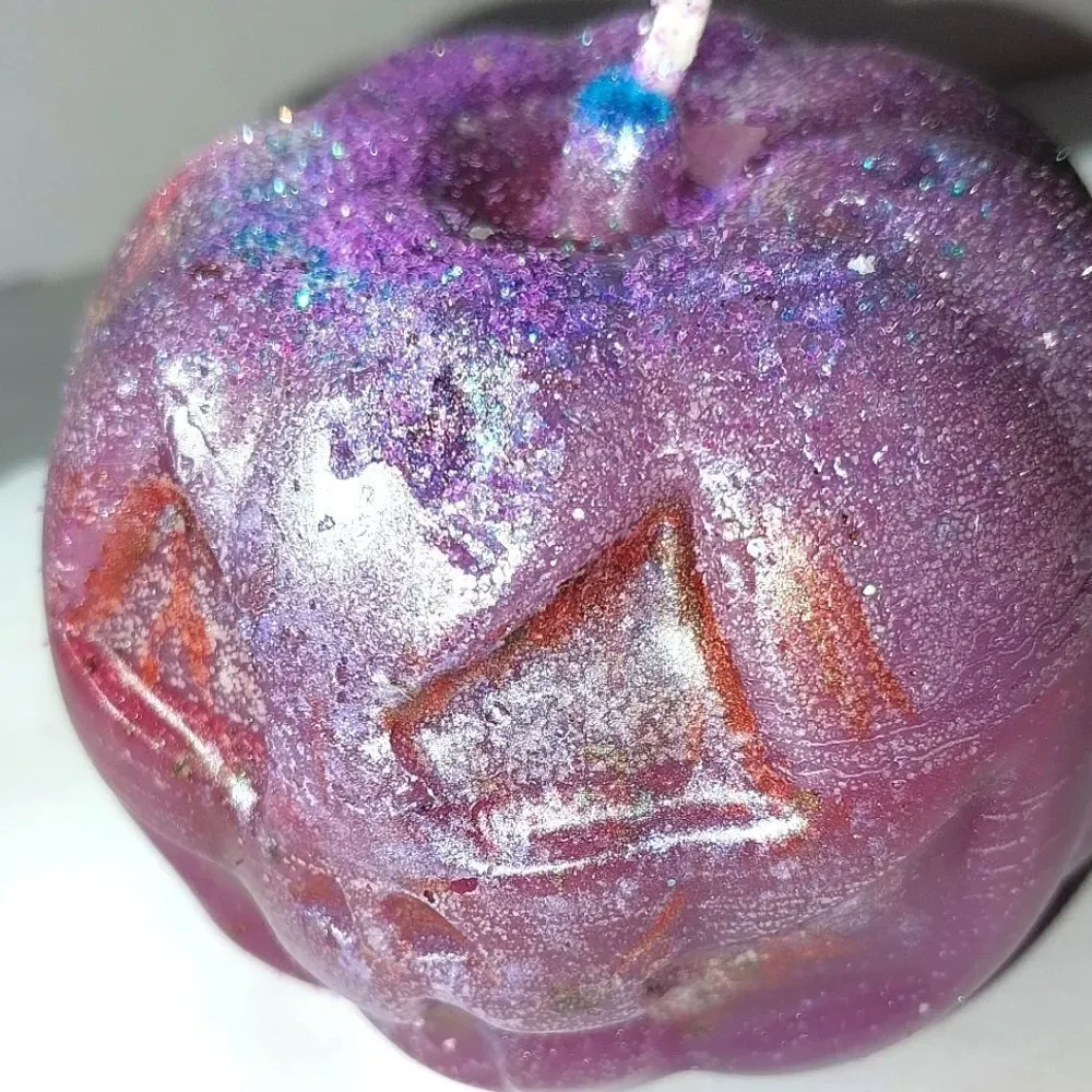 Hand crafted limited edition pumpkin candle from our spooky candle collection